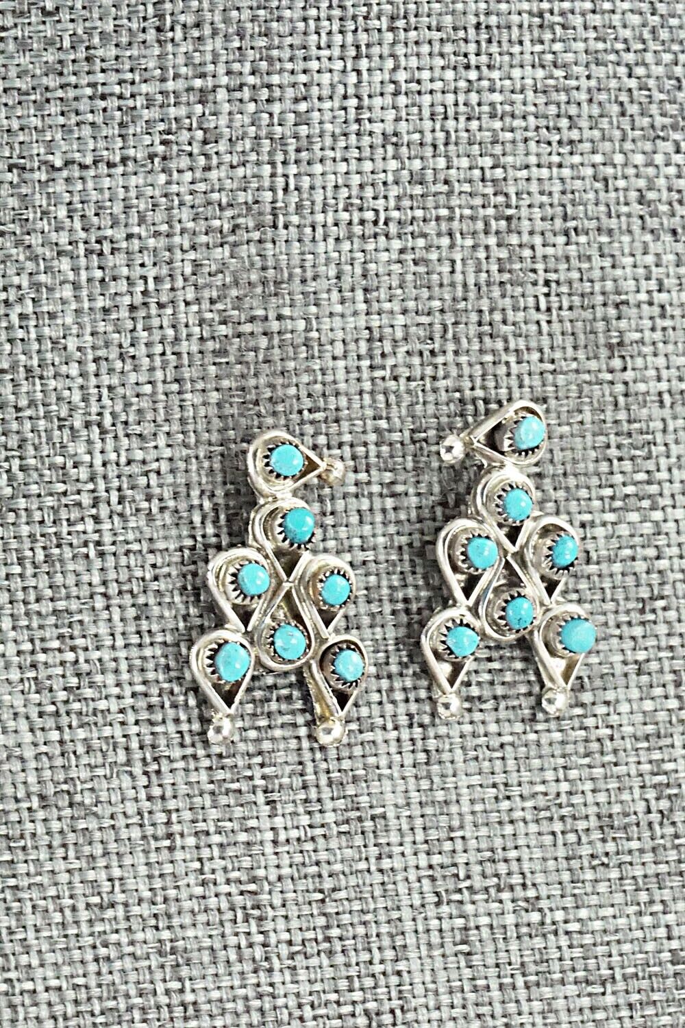 Turquoise & Sterling Silver Earrings - Waylon Johnson
