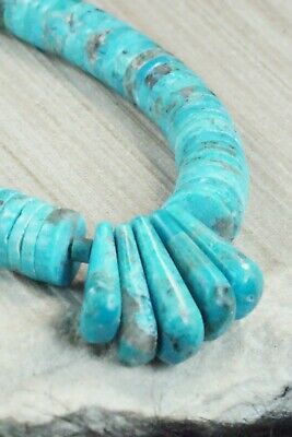 Turquoise & Sterling Silver Necklace - Lupe Lovato