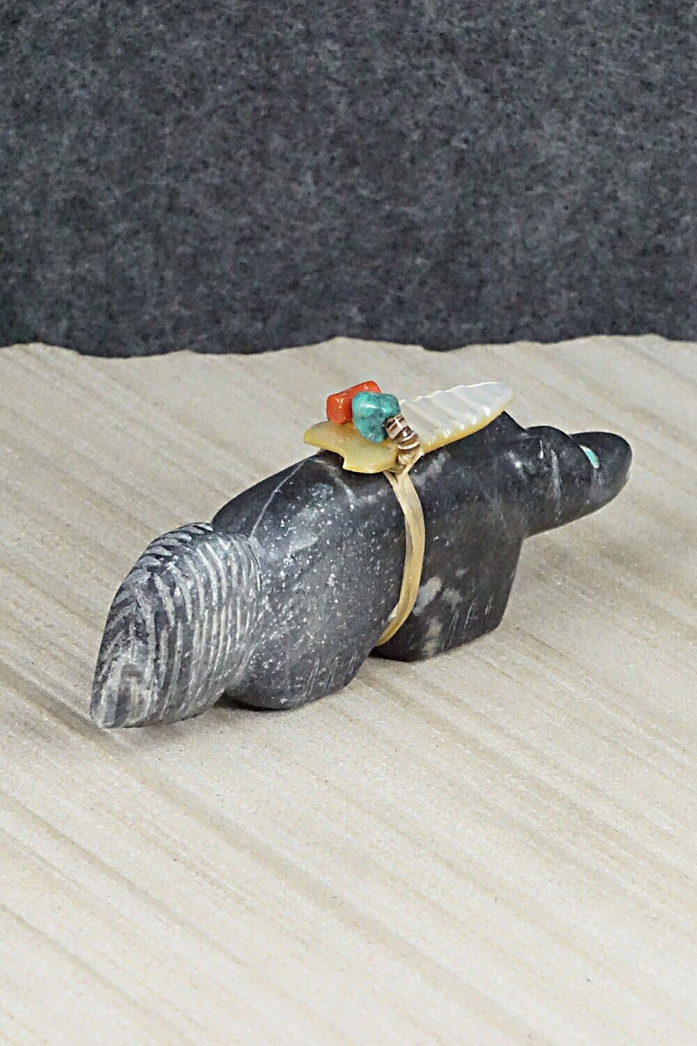 Wolf Zuni Fetish Carving - Peter Gasper