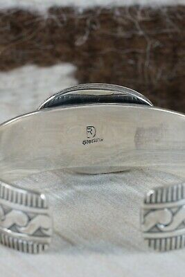 Navajo Onyx & Sterling Silver Bracelet - Raymond Delgarito - High Lonesome Trading