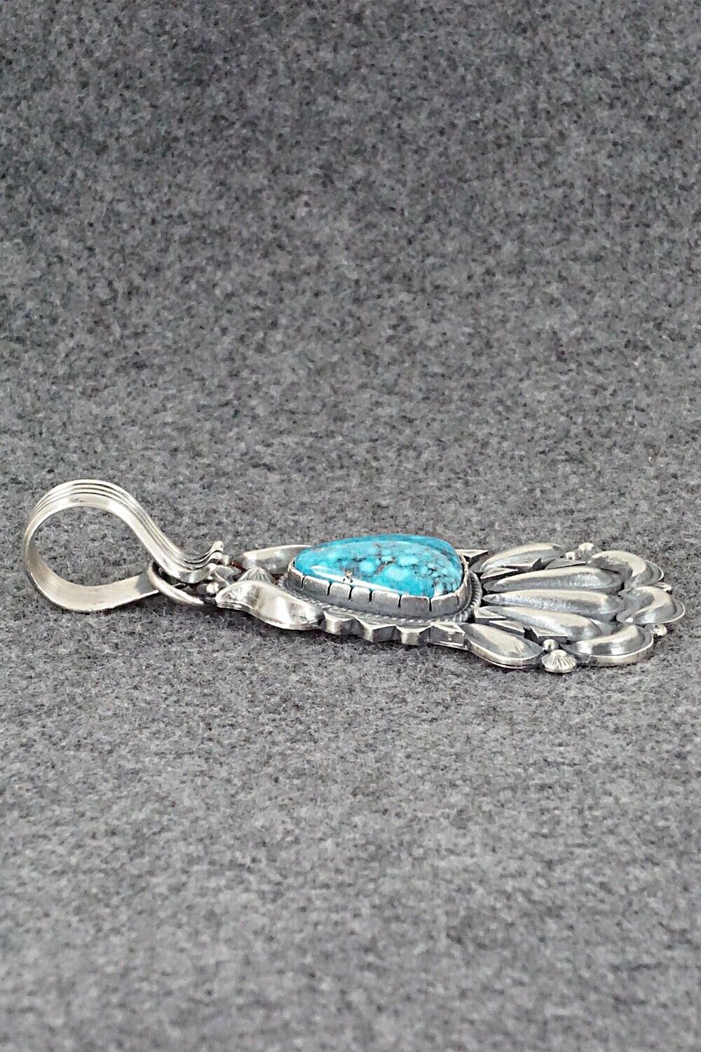 Turquoise and Sterling Silver Pendant - Derrick Gordon