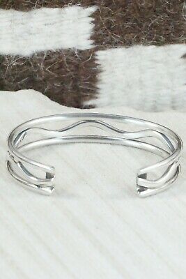 Navajo Sterling Silver Bracelet - Elaine Tahe
