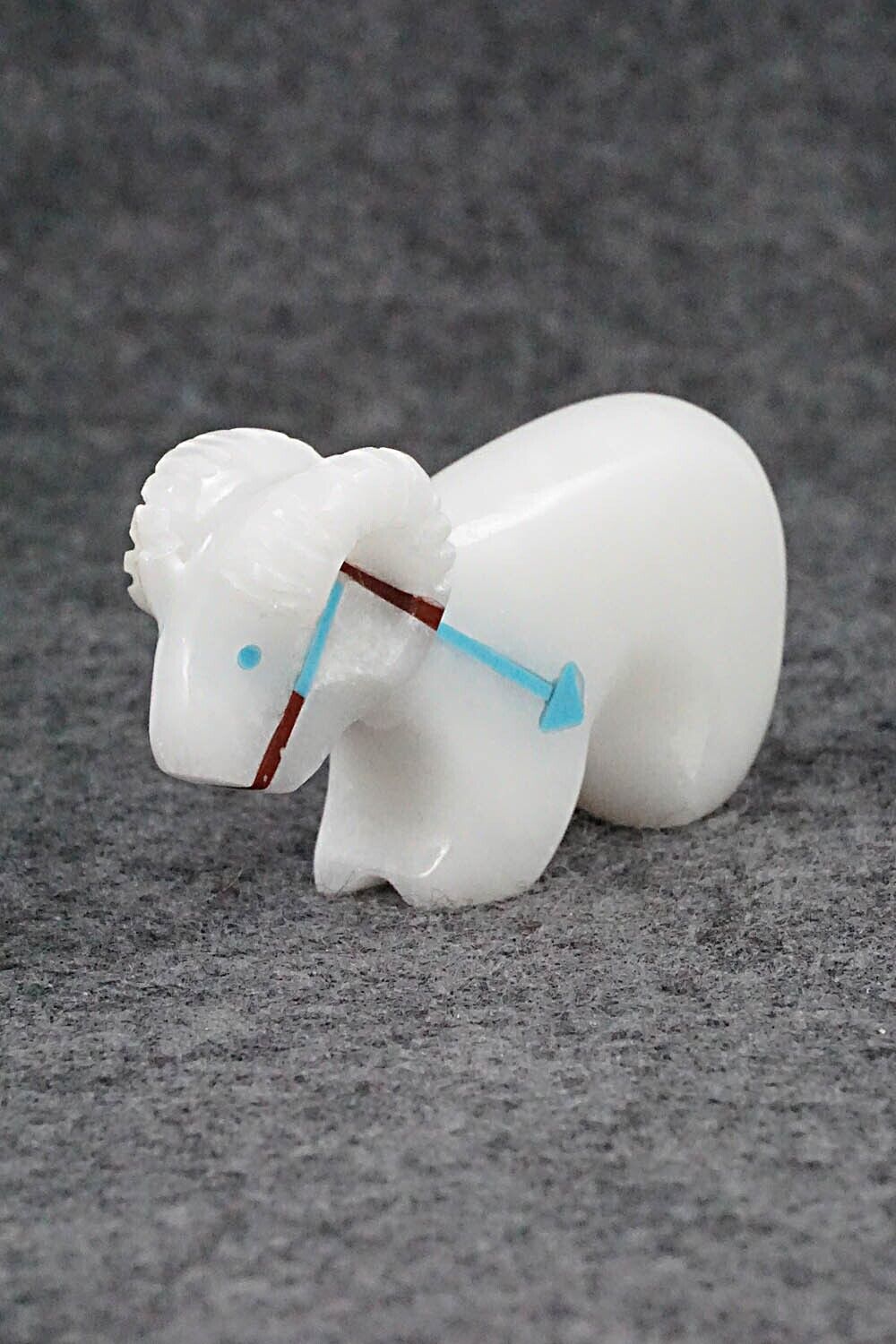Ram Zuni Fetish Carving - Rodney Laiwakete