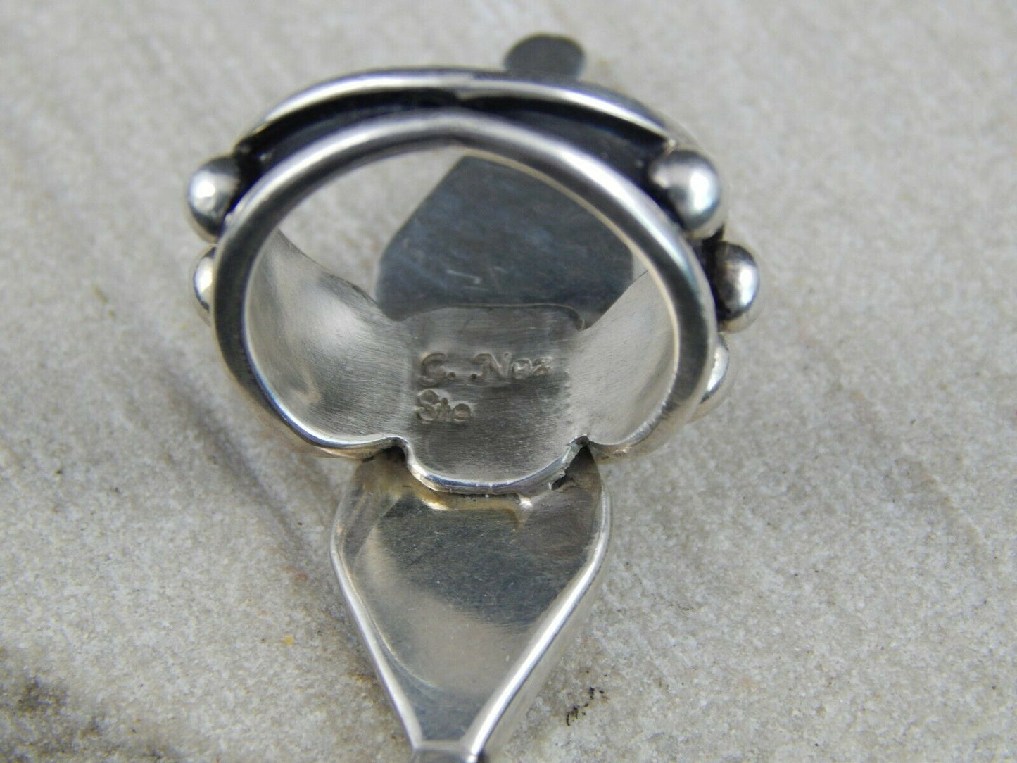Navajo Sterling Silver Ring - G. Nez - Native American - Size 6 - High Lonesome Trading