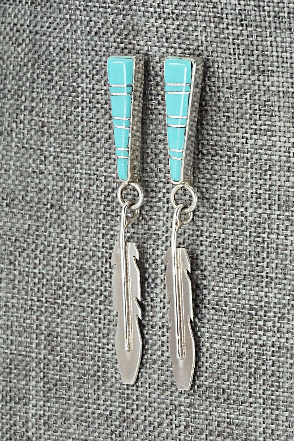 Turquoise & Sterling Silver Earrings - Terrance Panteah & Tammy Johnson