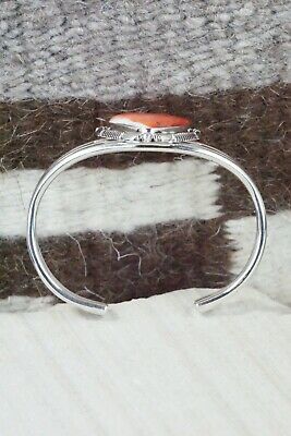 Navajo Spiny Oyster & Sterling Silver Bracelet - Daniel Benally