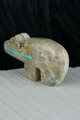 Bear Zuni Fetish Carving - Bernard Laiwakete - High Lonesome Trading