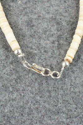 Shell, Turquoise & Sterling Silver Necklace - Lupe Lovato
