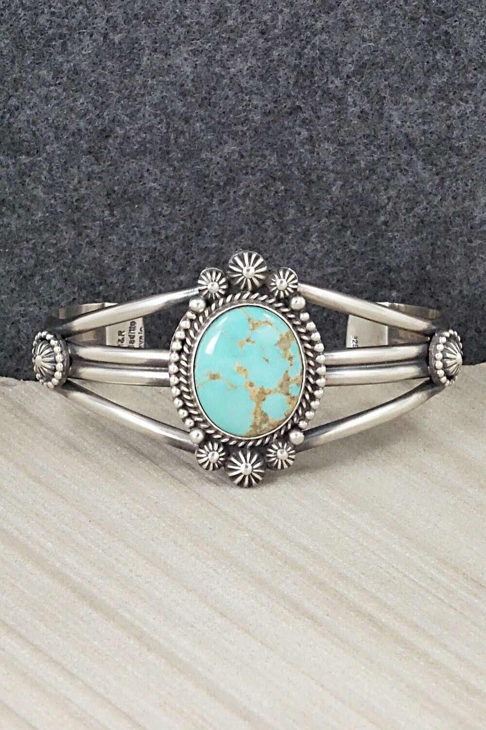 Turquoise & Sterling Silver Bracelet - Michael Calladitto