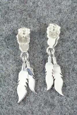 Coral & Sterling Silver Earrings - Annie Spencer