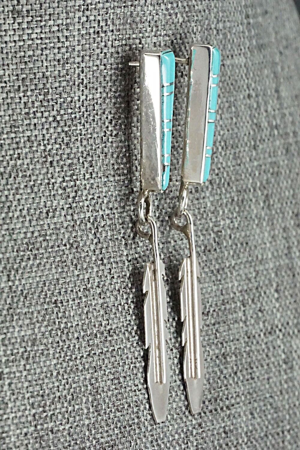 Turquoise & Sterling Silver Earrings - Terrance Panteah & Tammy Johnson