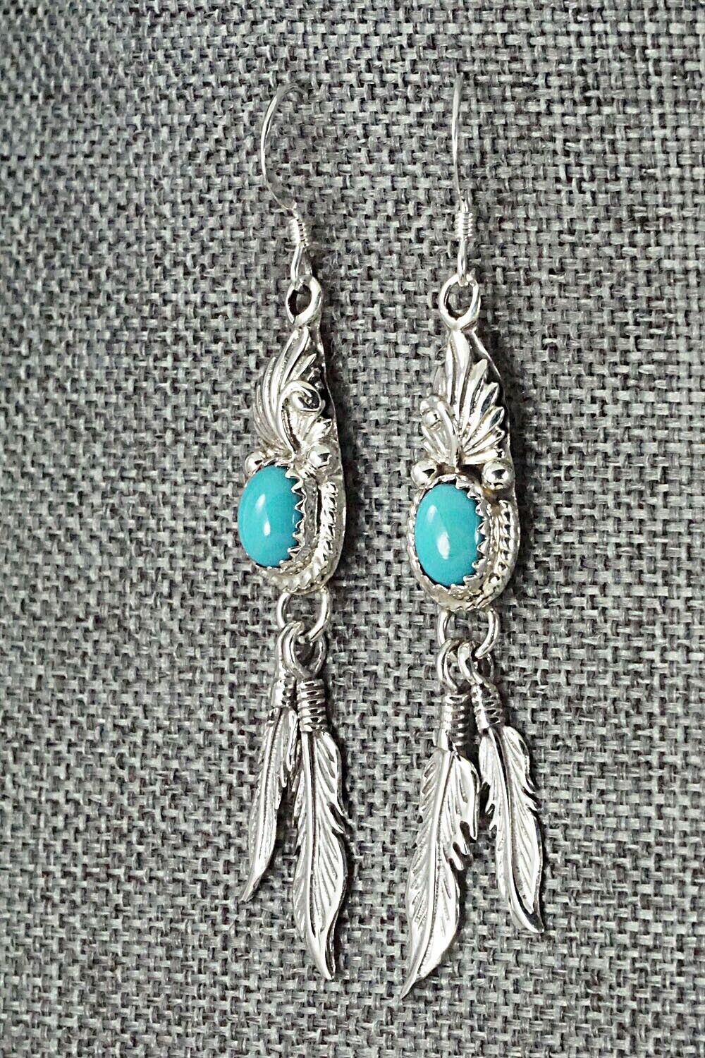 Turquoise & Sterling Silver Earrings - Judy Largo