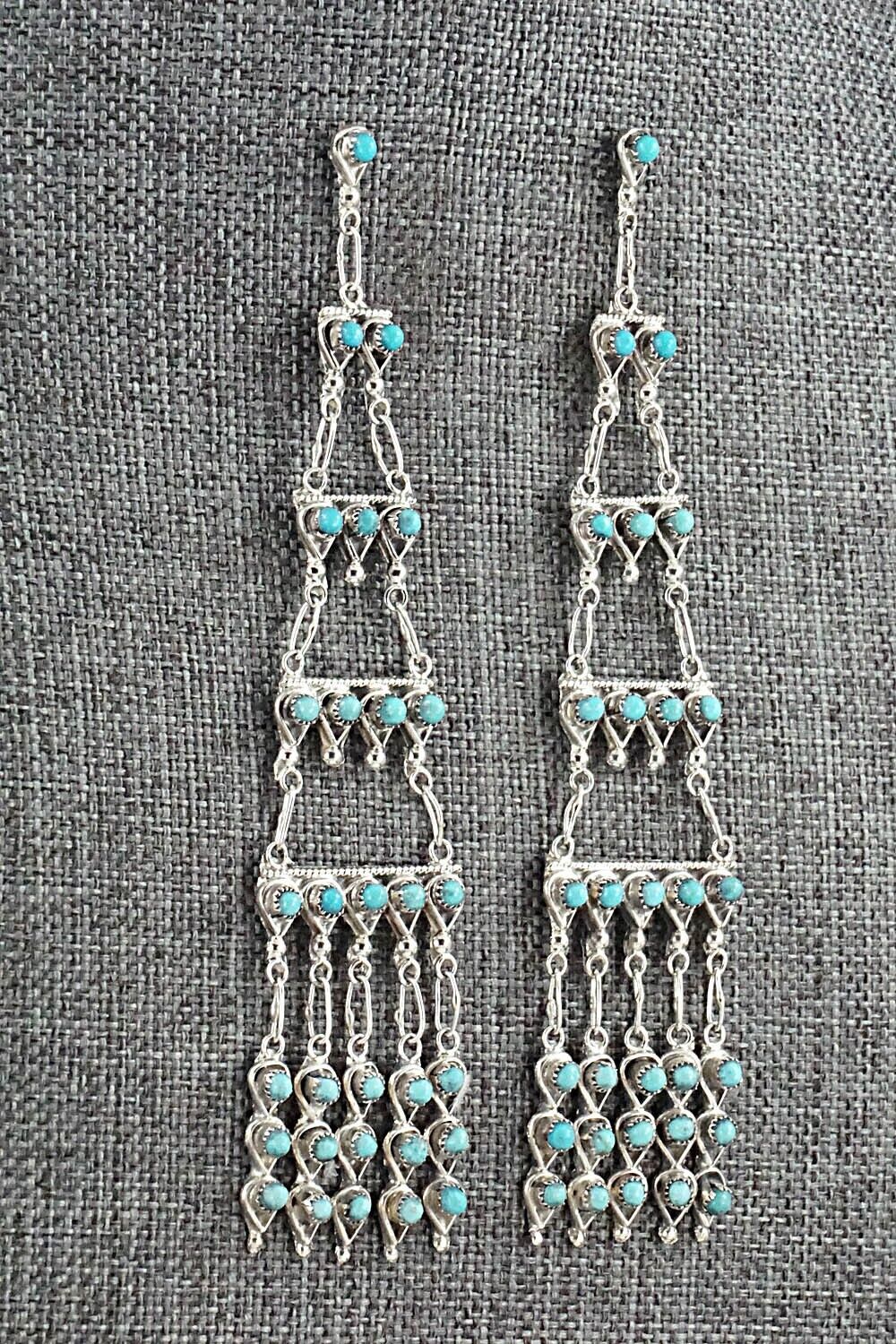 Turquoise & Sterling Silver Earrings - Waylon Johnson