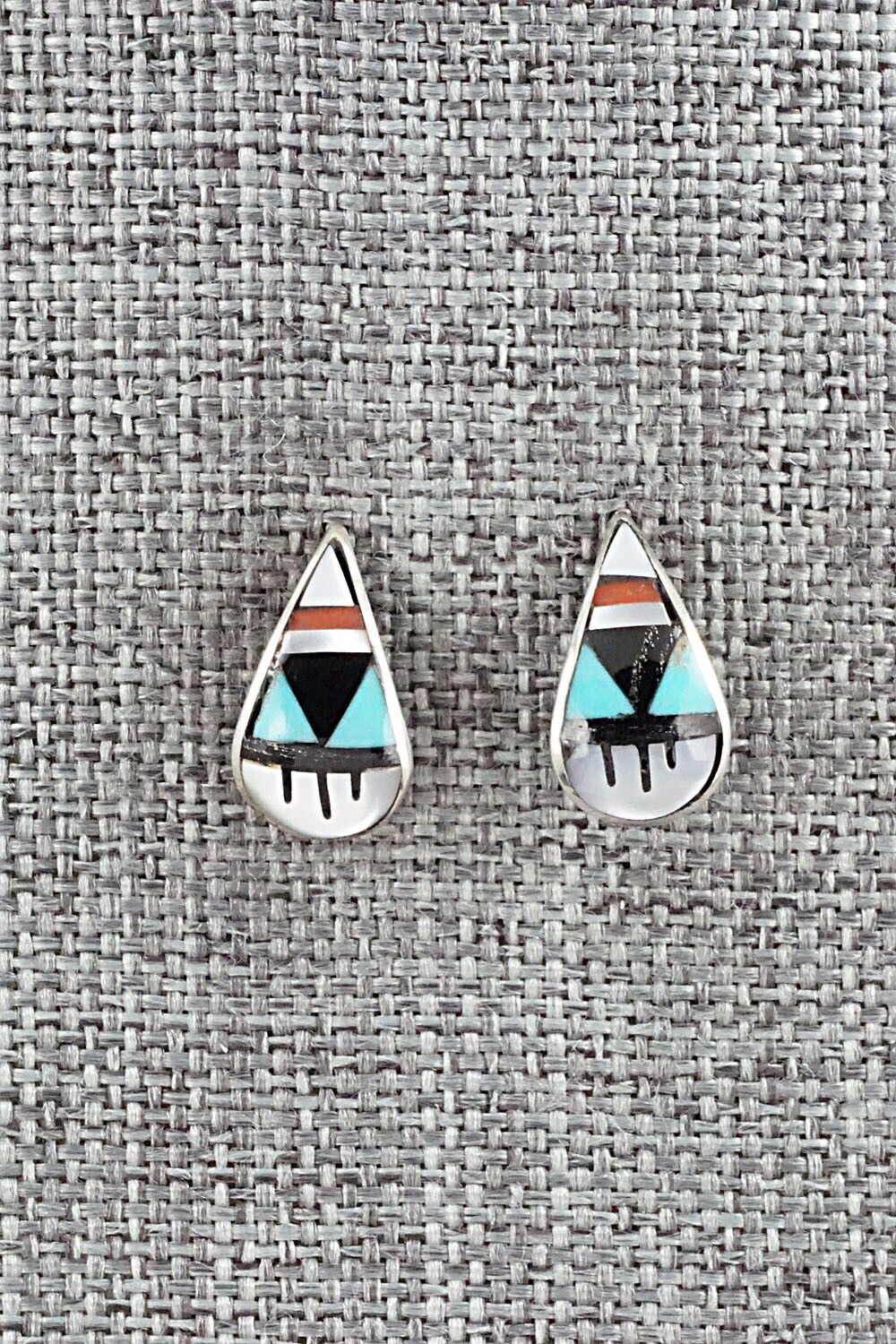 Multi Stone & Sterling Silver Earrings - Bernadette Boone