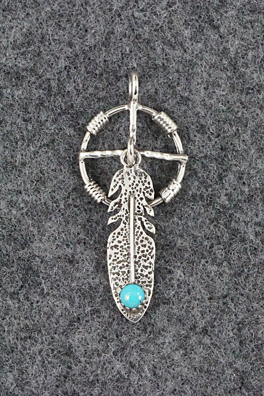 Turquoise and Sterling Silver Pendant - Sharon McCarthy