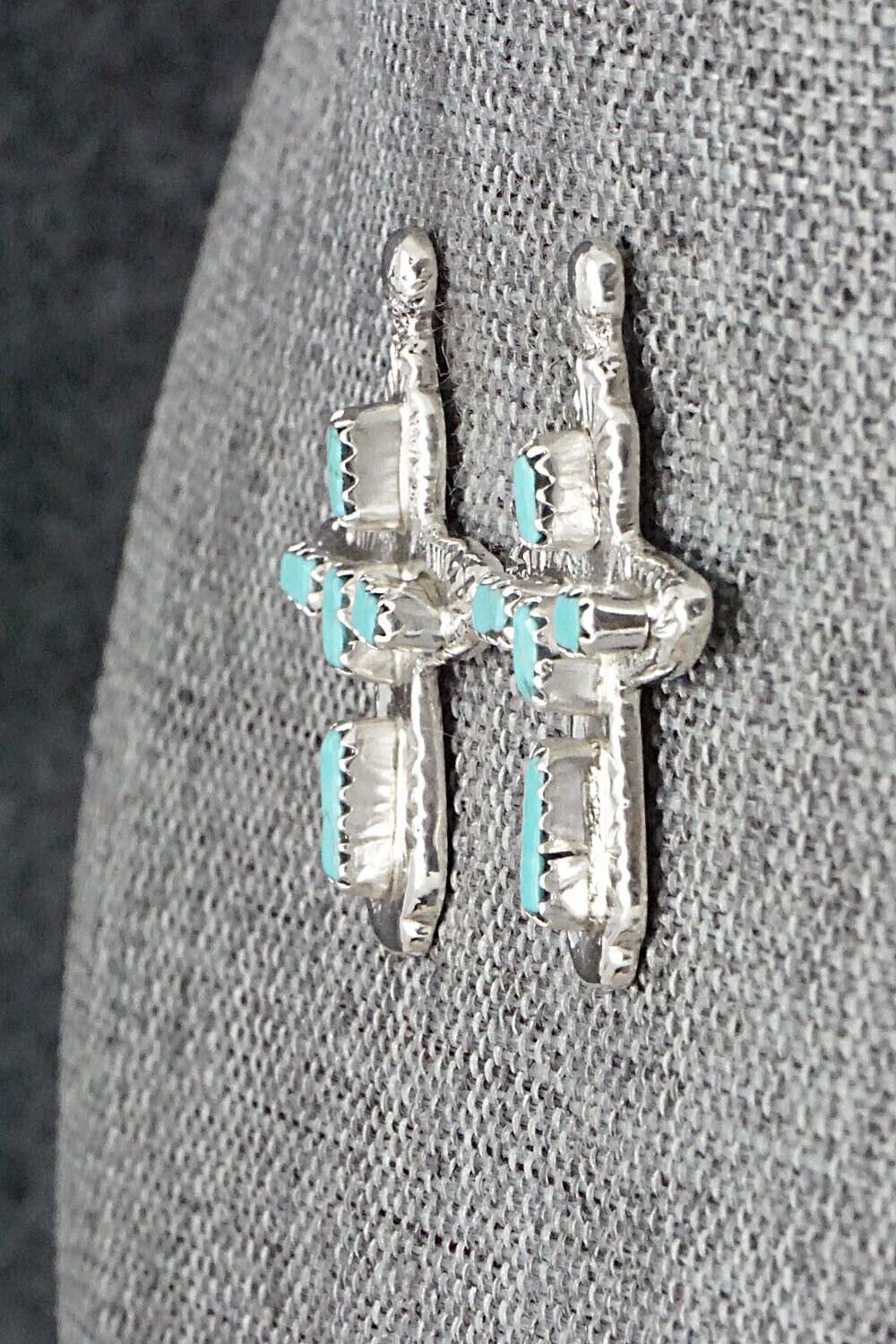 Turquoise & Sterling Silver Earrings - Verona Quam