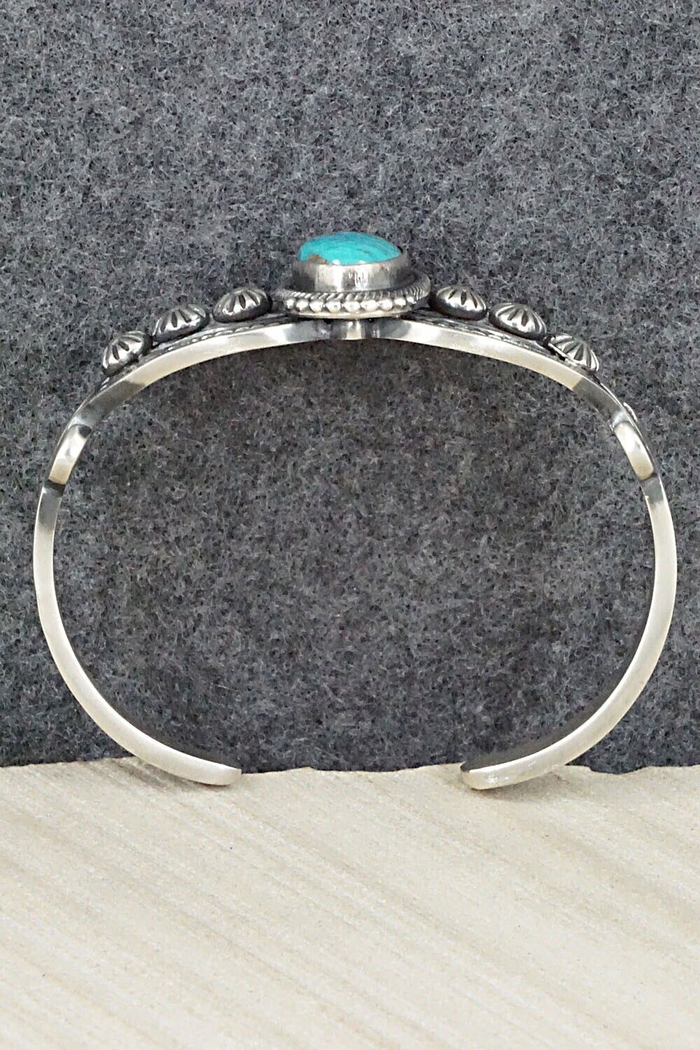 Turquoise & Sterling Silver Bracelet - Leon Martinez