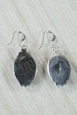 Navajo Turquoise & Sterling Silver Earrings - Jan Mariano - High Lonesome Trading