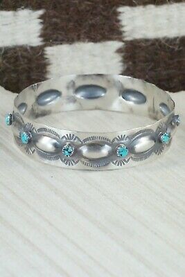Turquoise & Sterling Silver Bangle - Tim Yazzie