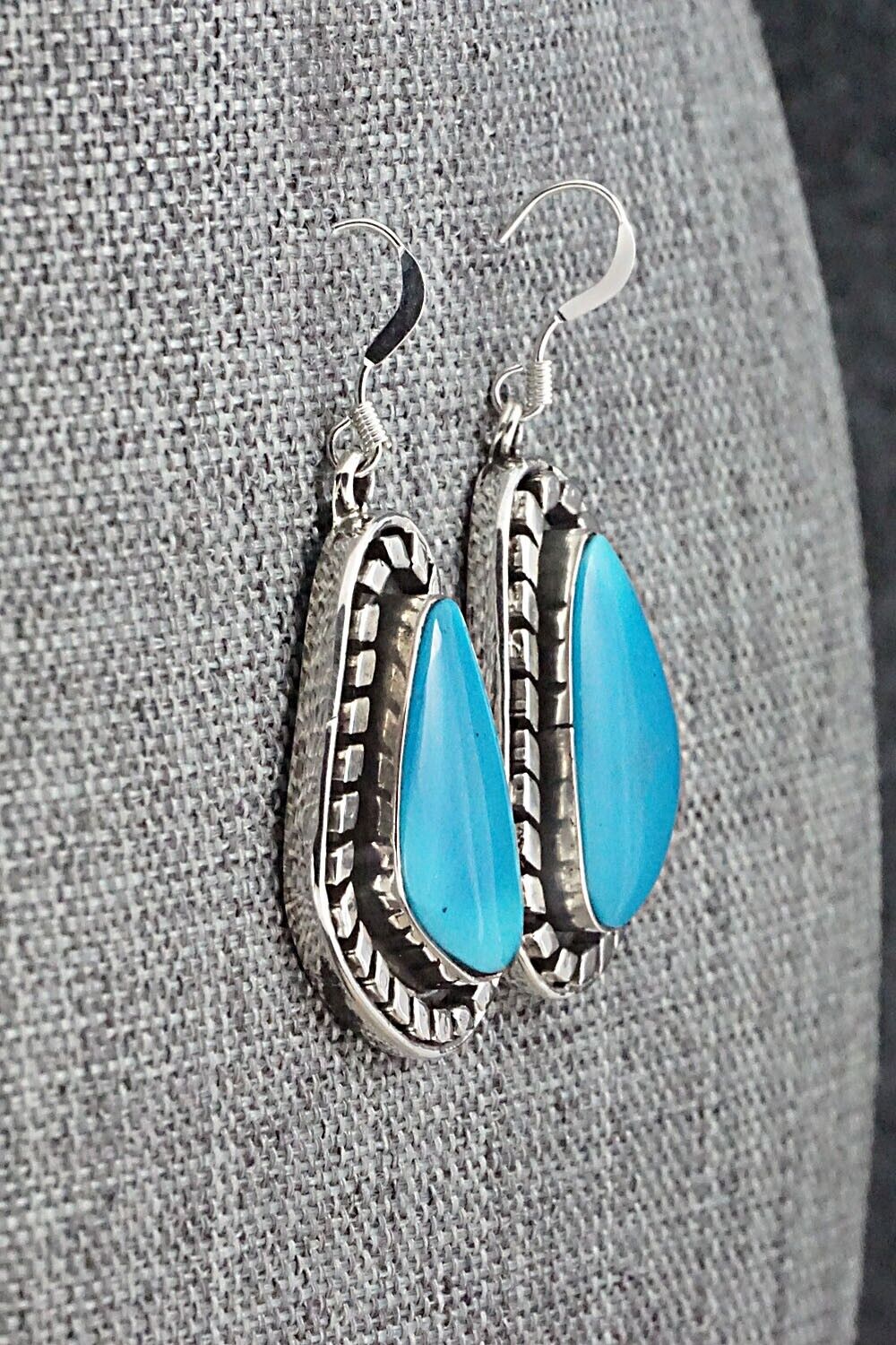 Turquoise and Sterling Silver Earrings - Sharon McCarthy