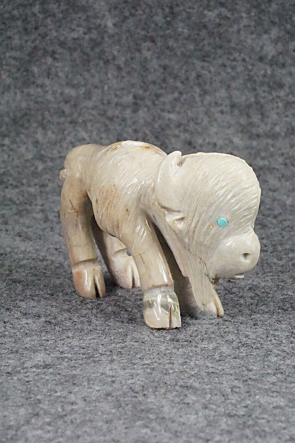 Buffalo Zuni Fetish Carving - Jonas Hustito