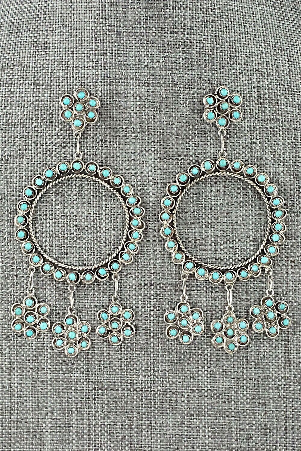 Turquoise & Sterling Silver Earrings - Waylon Johnson