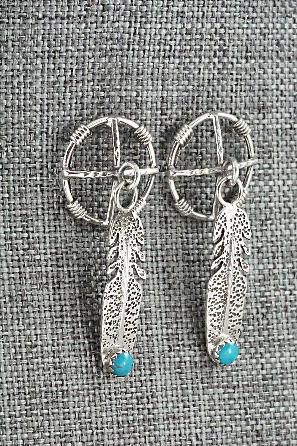 Turquoise and Sterling Silver Earrings - Sharon McCarthy