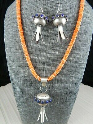 Navajo Necklace & Blossom Pendant and Earrings Set - Monica Smith - High Lonesome Trading
