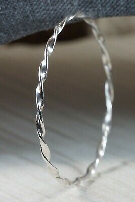 Navajo Sterling Silver Bangle Cuff - Elaine Tahe