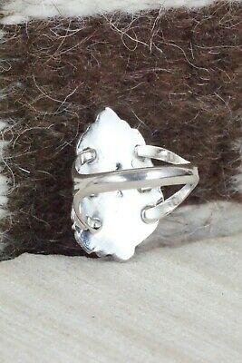 Turquoise and Sterling Silver Ring - Andrew Vandever - Size 8 - High Lonesome Trading