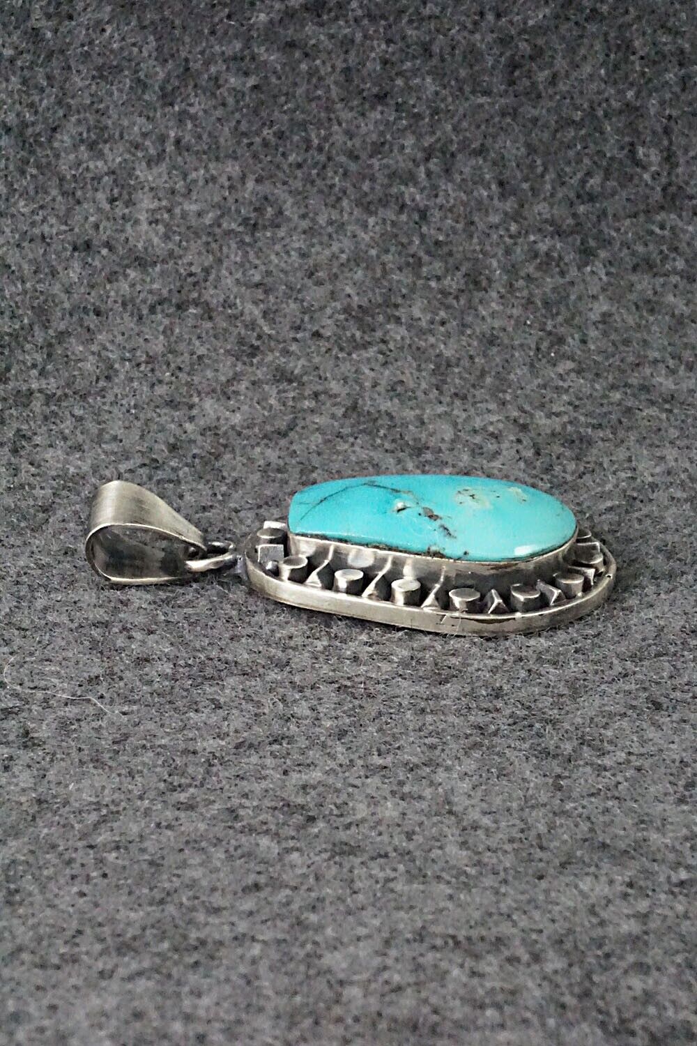 Turquoise and Sterling Silver Pendant - Sharon McCarthy