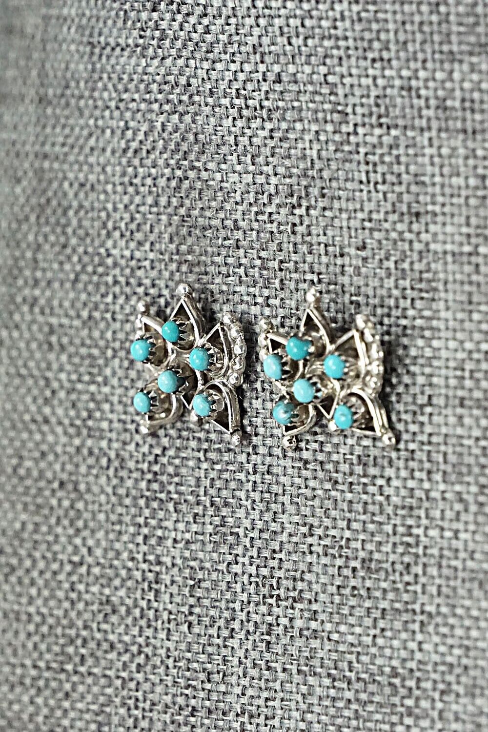 Turquoise & Sterling Silver Earrings - Wayne Johnson