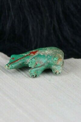Bear Zuni Fetish Carving - Andres Quandelacy - High Lonesome Trading