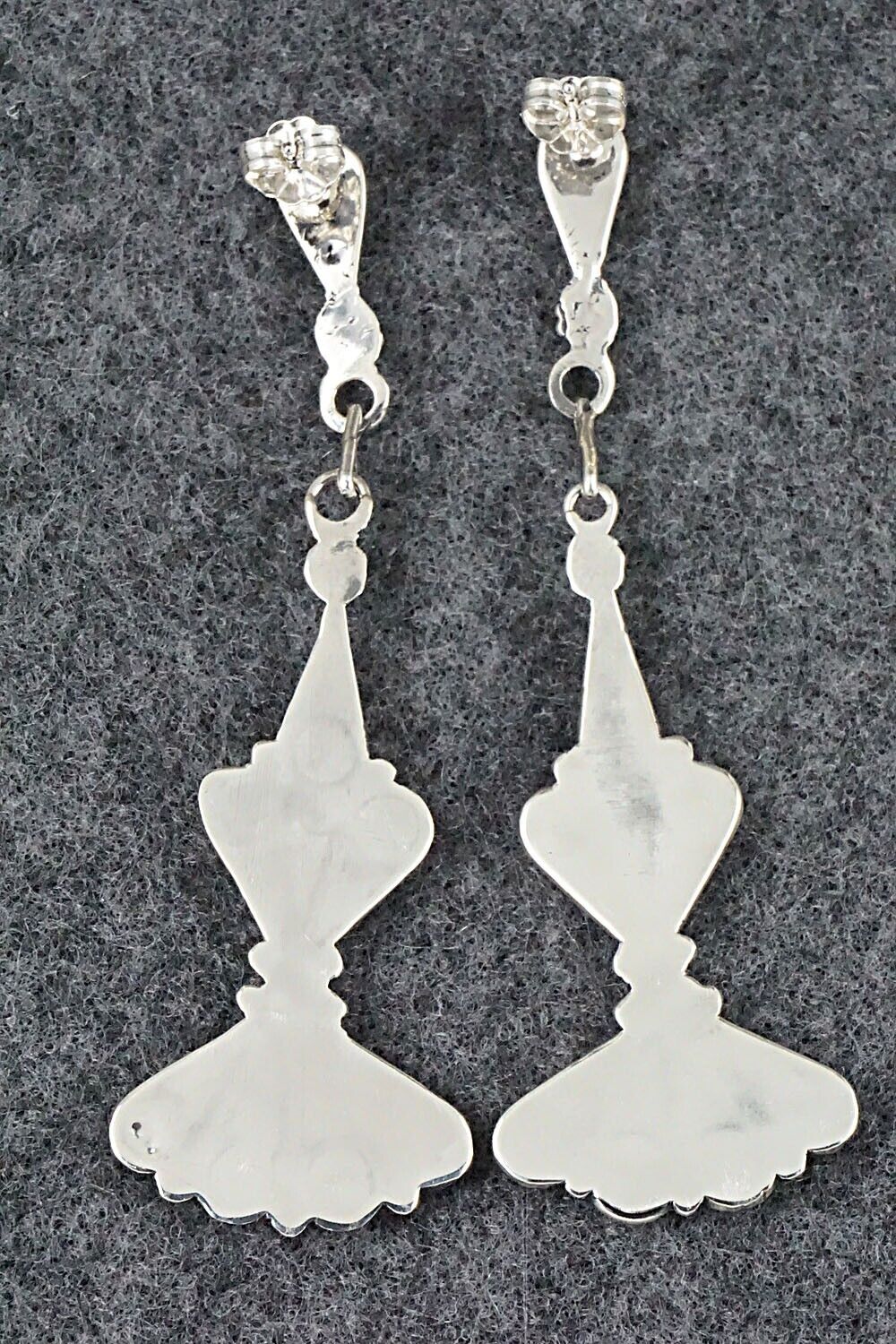 Turquoise & Sterling Silver Earrings - Vivianita Booqua