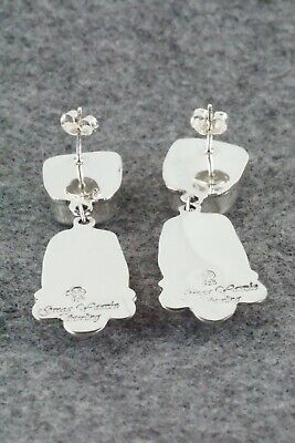 Turquoise & Sterling Silver Earrings - Greg Yazzie