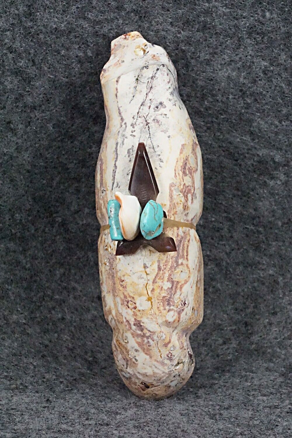 Wolf Zuni Fetish Carving - Michael Mahooty