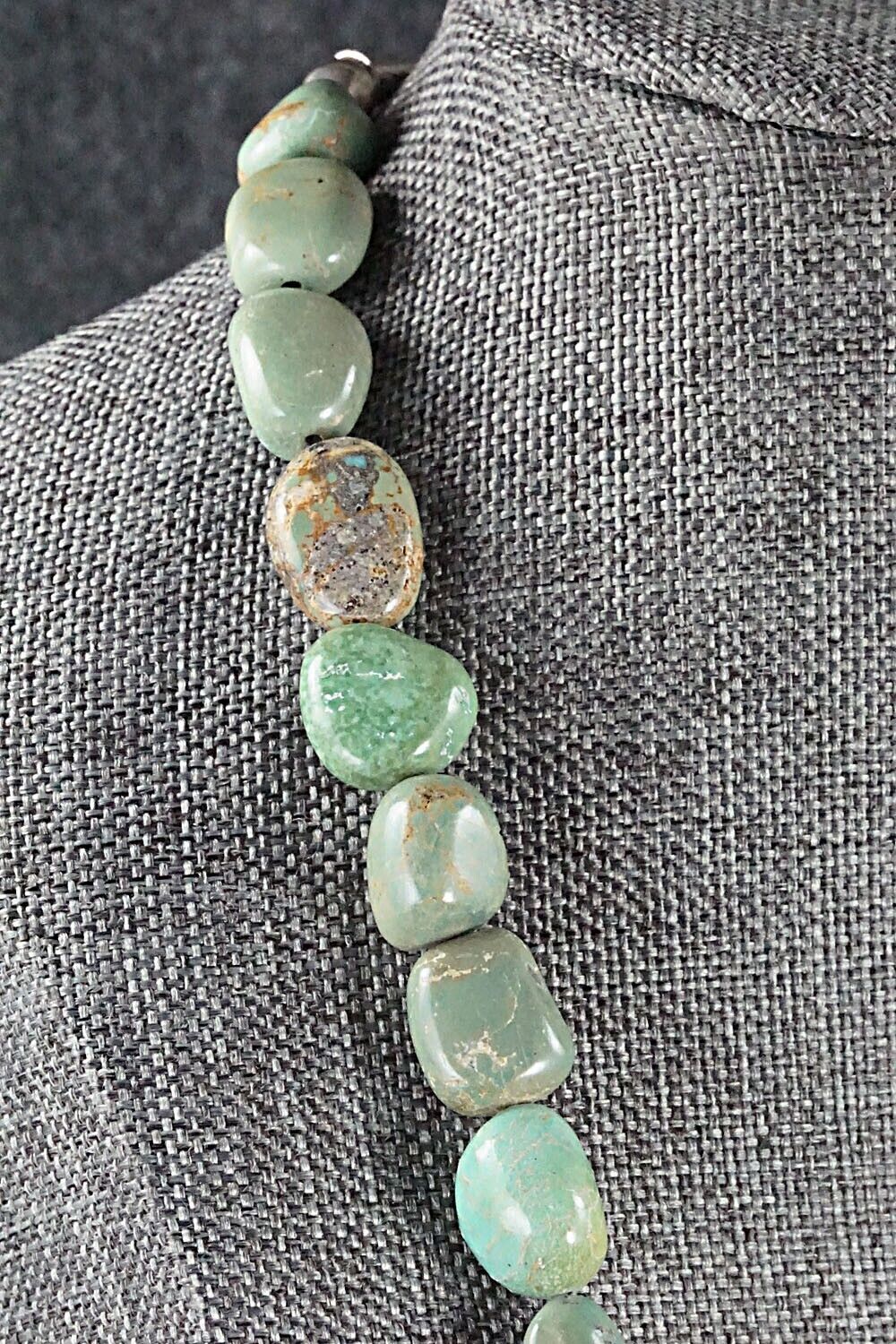 Turquoise and Sterling Silver Necklace - Louise Joe