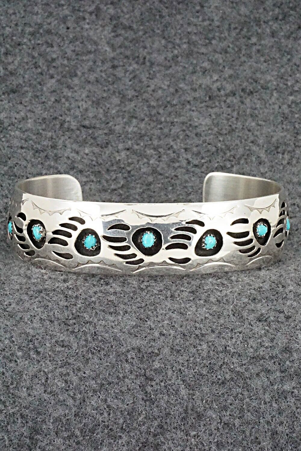 Turquoise & Sterling Silver Bracelet - Pearlene Spencer