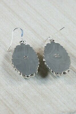 Navajo Turquoise & Sterling Silver Earrings - Sheena Jack - High Lonesome Trading