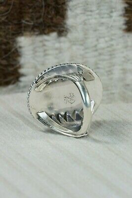 Navajo Turquoise and Sterling Silver Ring - Bobby Platero - 9.5