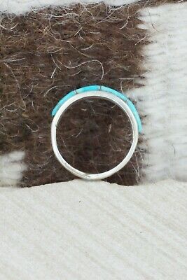 Turquoise & Sterling Silver Ring - Gloria Waseta - Size 6.25