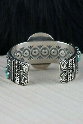 Navajo Turquoise & Sterling Silver Bracelet - Myron Etsitty