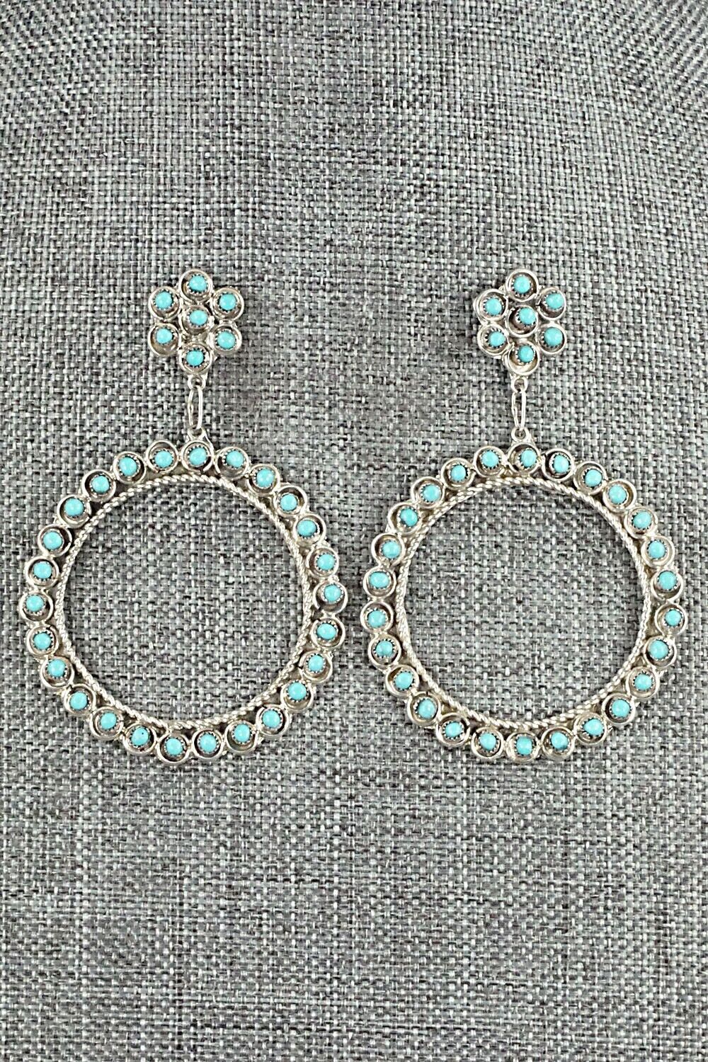 Turquoise & Sterling Silver Earrings - Waylon Johnson