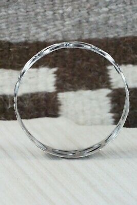 Sterling Silver Bangle Cuff - Tim Yazzie