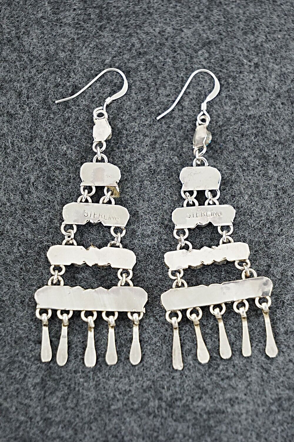 Turquoise & Sterling Silver Earrings - Sylvia Chee