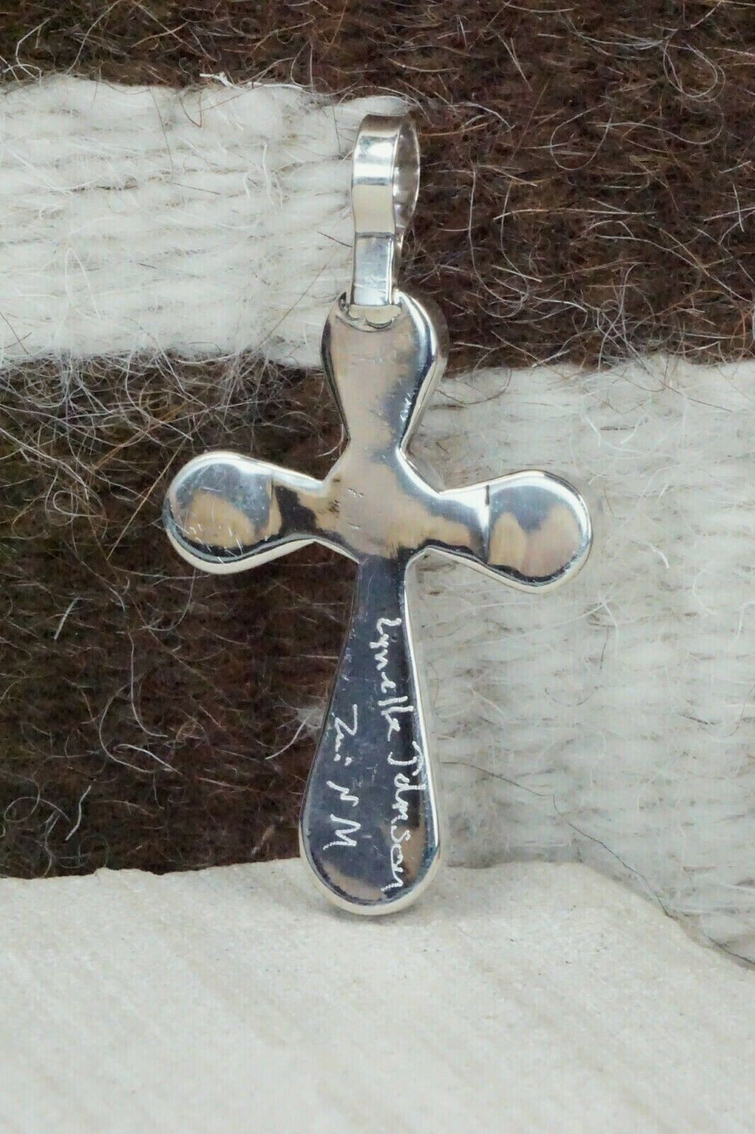 Turquoise & Sterling Silver Pendant - Lynelle Johnson