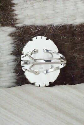 Turquoise & Sterling Silver Ring - Samuel Yellowhair - Size 7.5