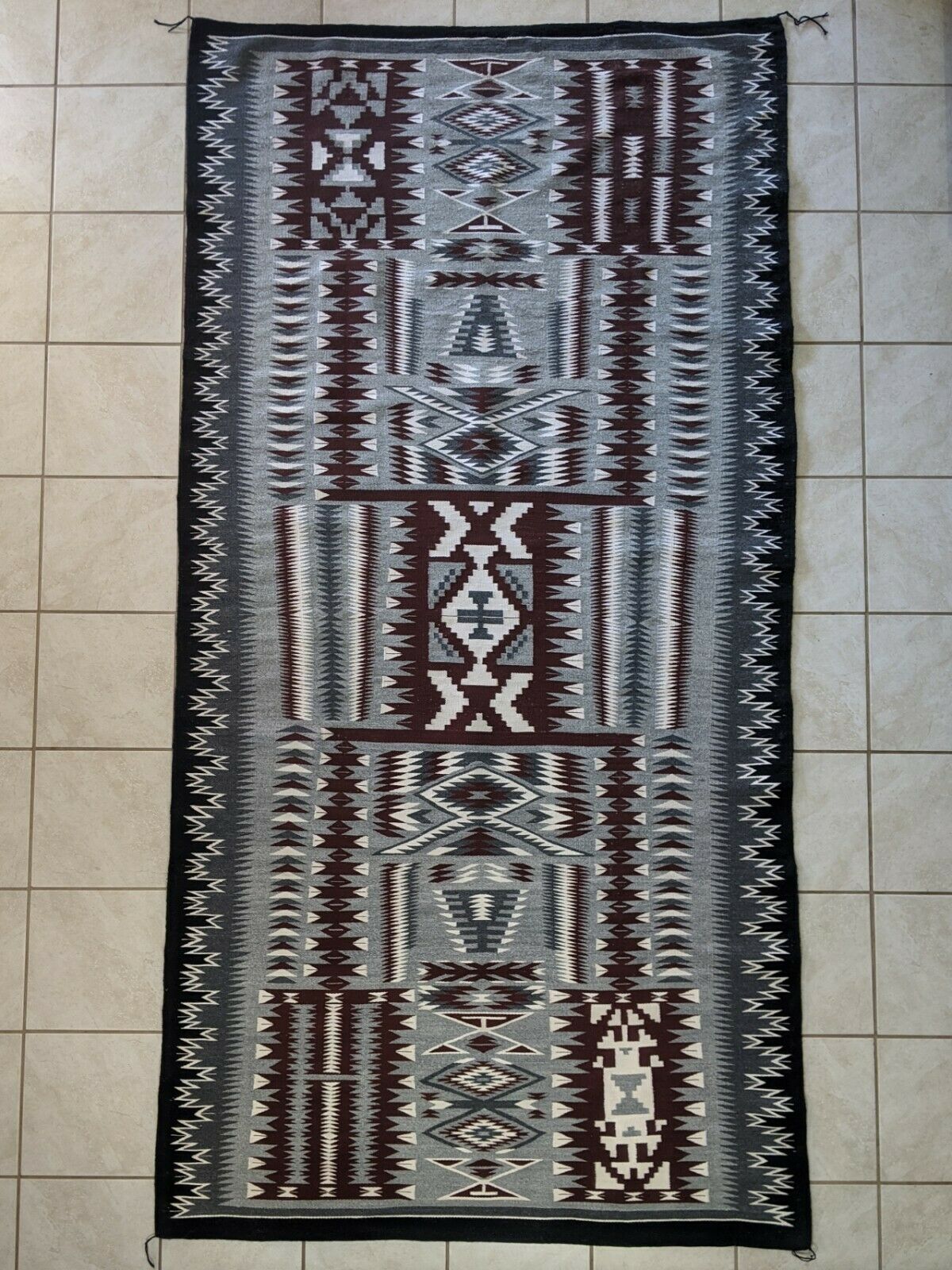 Navajo Handwoven Rug - 106in x 54in - Jolene Nez