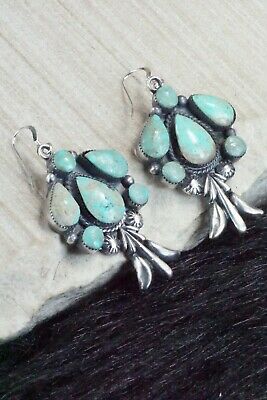 Turquoise & Sterling Silver Earrings - Bobby Platero