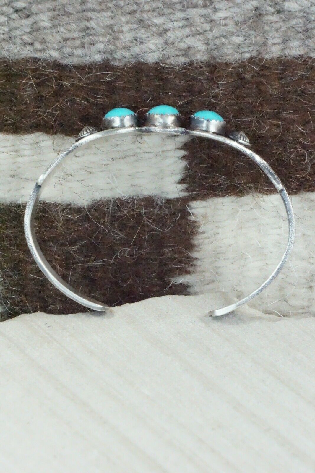 Turquoise and Sterling Silver Bracelet - Eva & Linberg Billah
